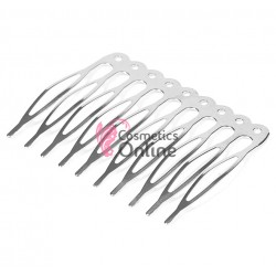 Pieptene din metal BT021AA Argintiu pentru decor par sau Voal de Mireasa - Mare